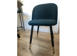 Стул на металлокаркасе Gabi 1 бежевый / черный с серебряными наконечниками фото покупателя 885