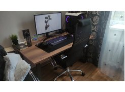 Деревянный стол Лота Лофт 120(160)х75 черный матовый / бетон светлый фото покупателя 200