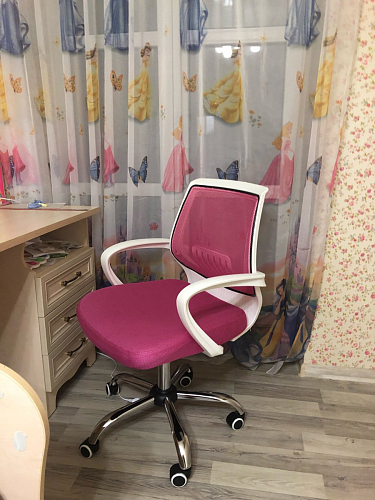 Компьютерное кресло Ergoplus белое / голубое фото покупателя 26