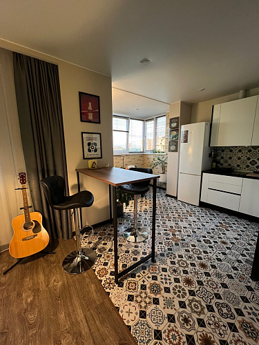 Барная стойка Дилан Лофт 120х40х98 дуб делано темный фото покупателя 44