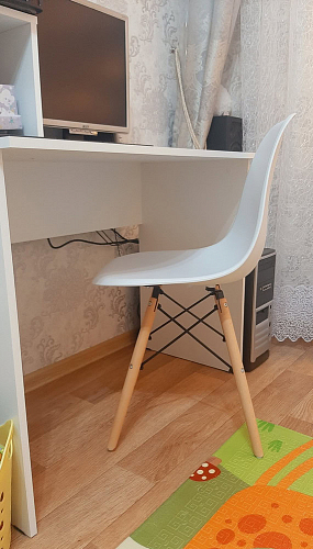 Стул Сindy Eames/Синди Имс мод. 001 yellow / natural фото покупателя 57