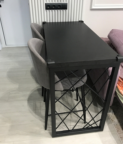 Барный стул Амизуре лавандовый / черный матовый фото покупателя 2