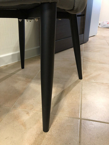 Стул на металлокаркасе Kora dark gray / black фото покупателя 72