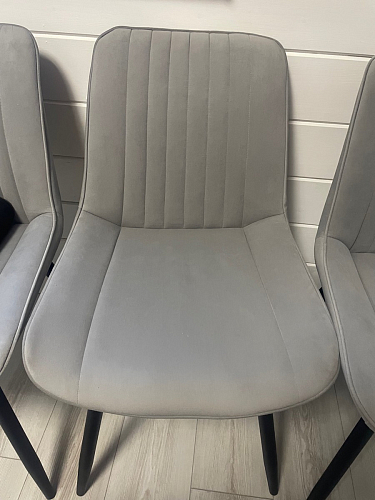 Стул на металлокаркасе Седа 360 К латте (velutto 08) / белый фото покупателя 325