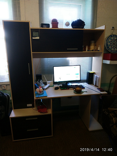 Компьютерный стол Брайтон 2000 СК М дуб паллада / венге магия фото покупателя 1