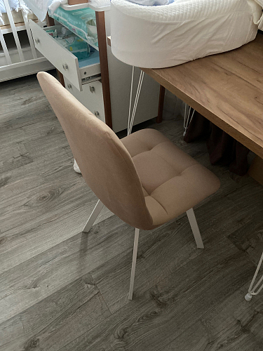 Стул на металлокаркасе Чилли К черный / зеленый фото покупателя 687