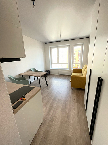 Стол Тринити Лофт 120 32 мм дуб галифакс табако / черный матовый фото покупателя 84