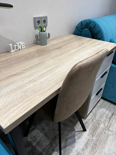 Стул на металлокаркасе Чилли зеленый / черный фото покупателя 1335