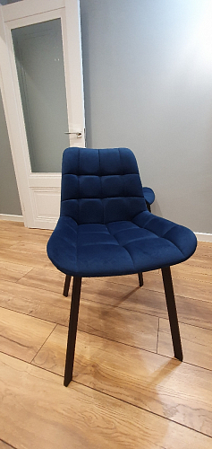 Стул на металлокаркасе Челси бежевый / черный фото покупателя 203