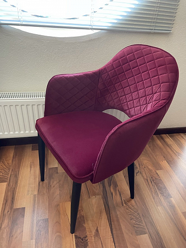 Стул на металлокаркасе Vener wine red фото покупателя 2