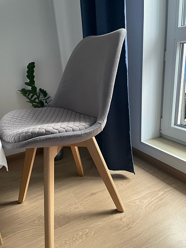 Деревянный стул Bonuss light gray / wood фото покупателя 66