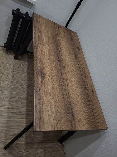 Стол Тринити Лофт 120 32 мм бетон / черный матовый фото покупателя 279