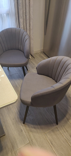 Стул на металлокаркасе Бэнбу velutto 20 / черный фото покупателя 4