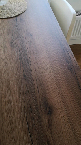 Стол Тринити Лофт 120 32 мм бетон / черный матовый фото покупателя 414