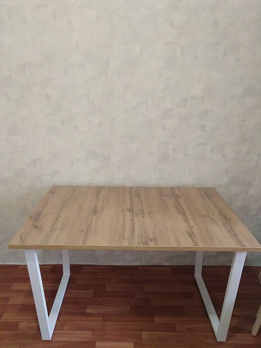 Стол Лота Лофт 120 25 мм сабия / белый матовый фото покупателя 36