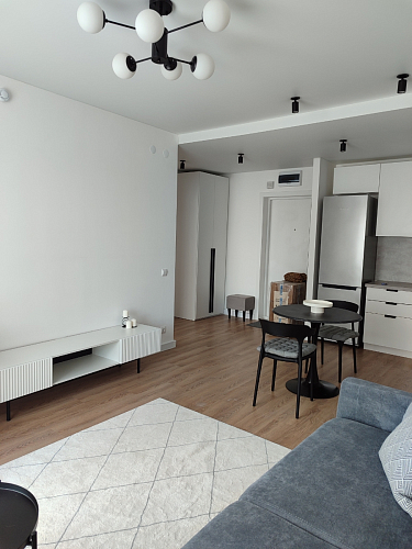 Стол Тулип 90х73 дуб вотан / белый  - Уцененный экземпляр фото покупателя 12