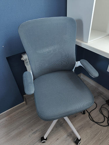 Компьютерное кресло Konfi gray / blue / white фото покупателя 205