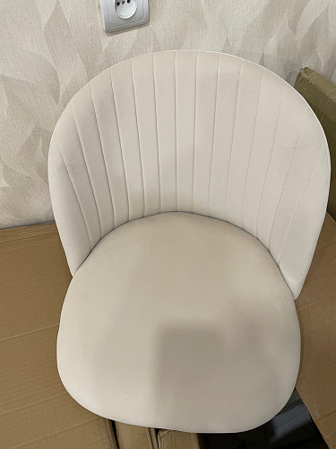 Стул на металлокаркасе Gabi 1 light blue / black / gold фото покупателя 478