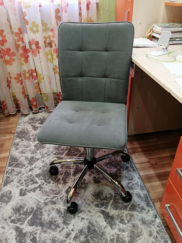 Компьютерное кресло One/Ван флок бежевый 7 фото покупателя 65