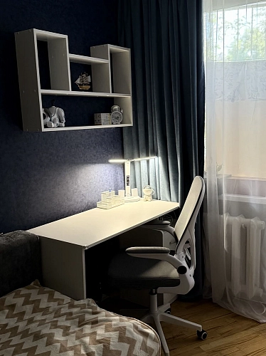 Компьютерное кресло Konfi light gray / blue / white фото покупателя 10