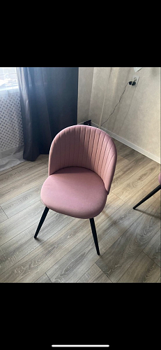 Стул на металлокаркасе Gabi 1 light purple / black фото покупателя 699