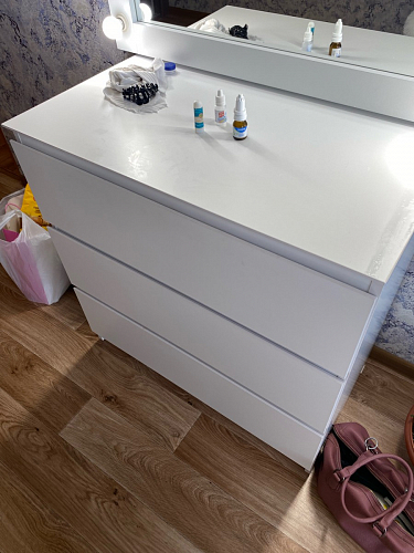 Комод Т-4р бетон / белый фото покупателя 14