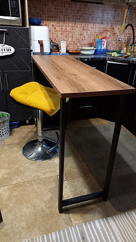 Барная стойка Дилан Лофт 120х60х110 бетон фото покупателя 151