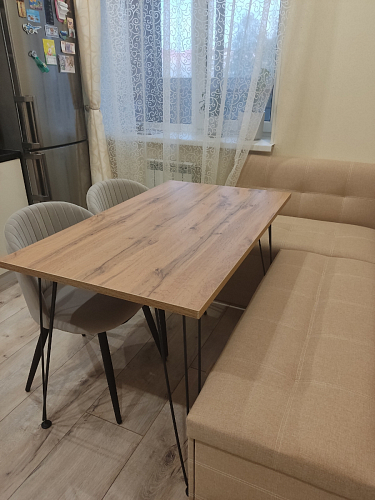 Стул на металлокаркасе Gabi latte / gold / black фото покупателя 175