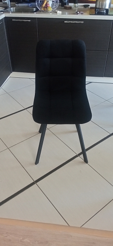 Стул на металлокаркасе Чилли К черный / зеленый фото покупателя 336