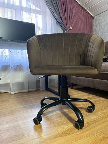 Компьютерное кресло Тибо светло-коричневый / белый фото покупателя 141