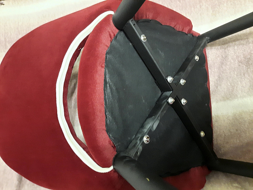 Стул на металлокаркасе Vener wine red фото покупателя 11