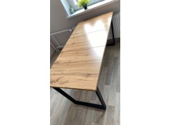 Деревянный стол Лота Лофт 120(160)х75 черный матовый / бетон светлый фото покупателя 110