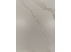 Стеклянный стол Вейл 140(180)х80 кристл статуарио / черный из шоурума 6