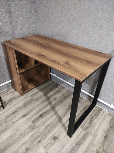 Письменный стол Битти Лофт 116х60х75 дуб вотан / черный матовый фото покупателя 91