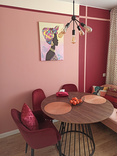 Стул на металлокаркасе Vener wine red фото покупателя 2