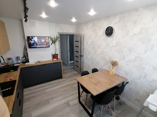 Деревянный стол Лота Лофт 120х75 белый матовый / дуб крафт золотой фото покупателя 409