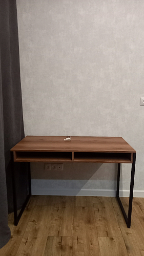 Письменный стол Леон Лофт черный матовый / дуб вотан фото покупателя 106