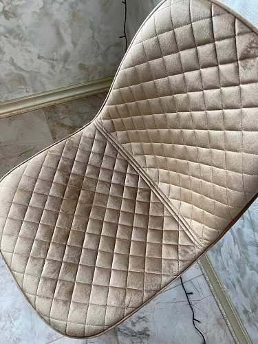 Стул на металлокаркасе Capri dark beige / white фото покупателя 32