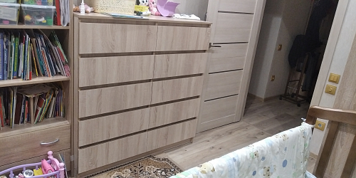 Комод Мадера 1384 ЛДСП дуб крафт золотой / лдсп белый фото покупателя 2