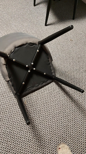 Стул на металлокаркасе Kora green / black фото покупателя 232