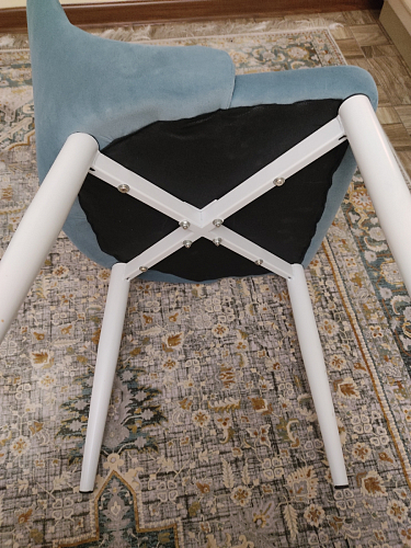 Стул на металлокаркасе Kora light purple / black фото покупателя 93