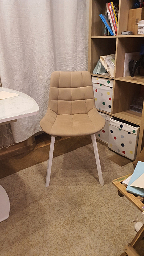 Стул на металлокаркасе Челси К крутящийся бирюзовый / черный фото покупателя 108