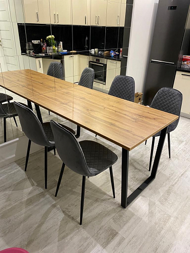 Стол Лота Лофт 120 25 мм сабия / белый матовый фото покупателя 117