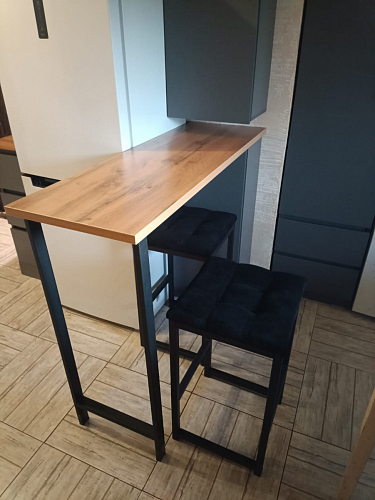 Барная стойка Дилан Лофт 120х50х90 бетон фото покупателя 86