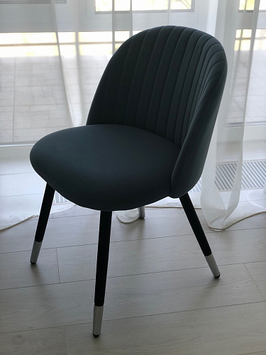 Стул на металлокаркасе Gabi 1 light purple / black фото покупателя 987