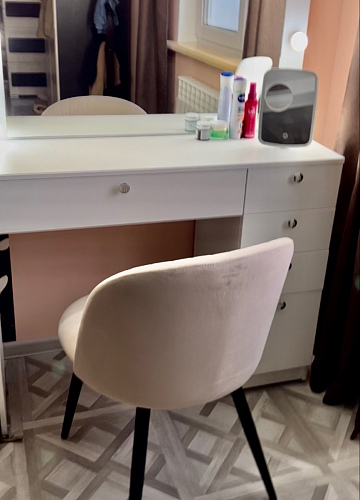 Стул на металлокаркасе Gabi latte / gold / black фото покупателя 679