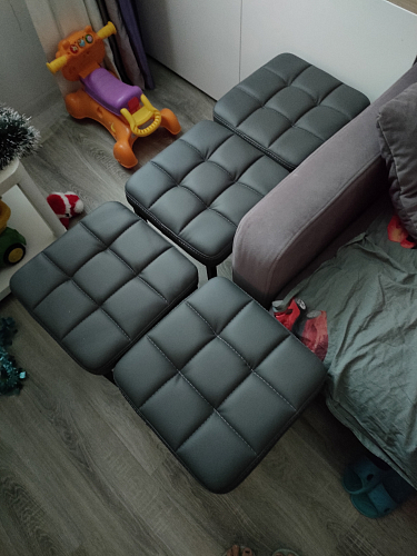 Табурет Байя кожзам d1 / черный матовый фото покупателя 1