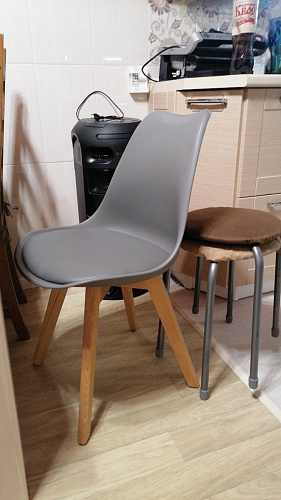 Деревянный стул Bonuss light gray / wood фото покупателя 30