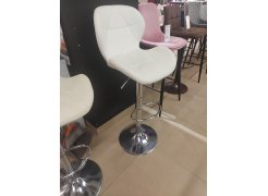 Барный стул Trio white / chrome  - Уцененный экземпляр из шоурума 1
