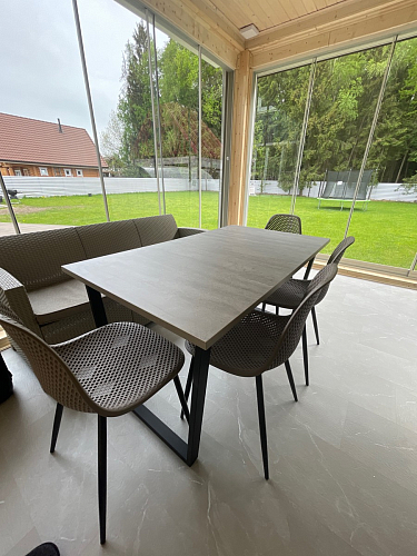 Деревянный стол Лота Лофт 120х75 белый матовый / дуб крафт золотой фото покупателя 202